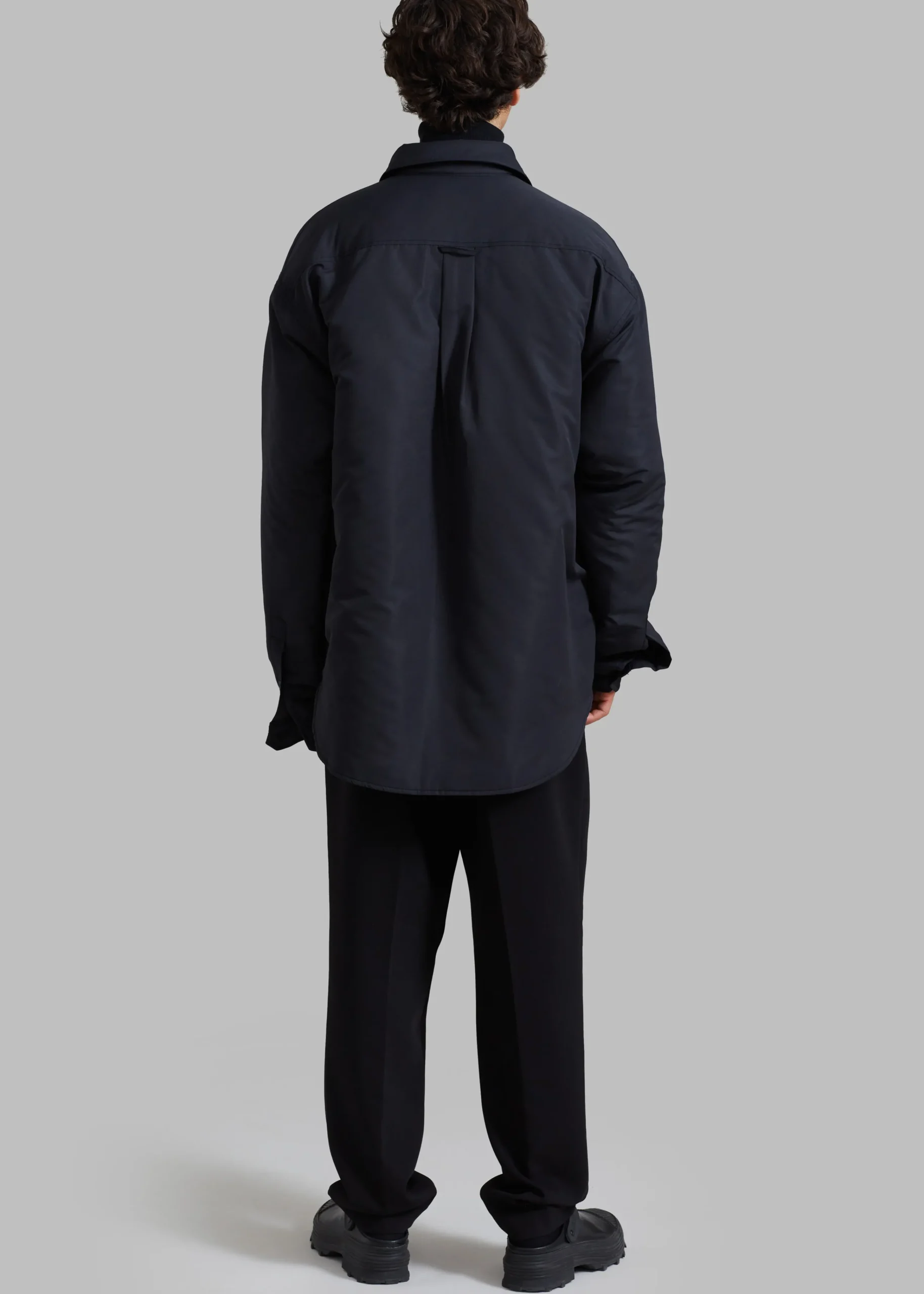The Frankie Shop Maine Padded Shirt Jacket Black Best