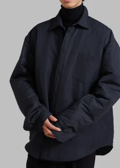 The Frankie Shop Maine Padded Shirt Jacket Black Best