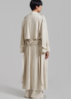 The Frankie Shop Malene Birger Alanise Trench Undyed