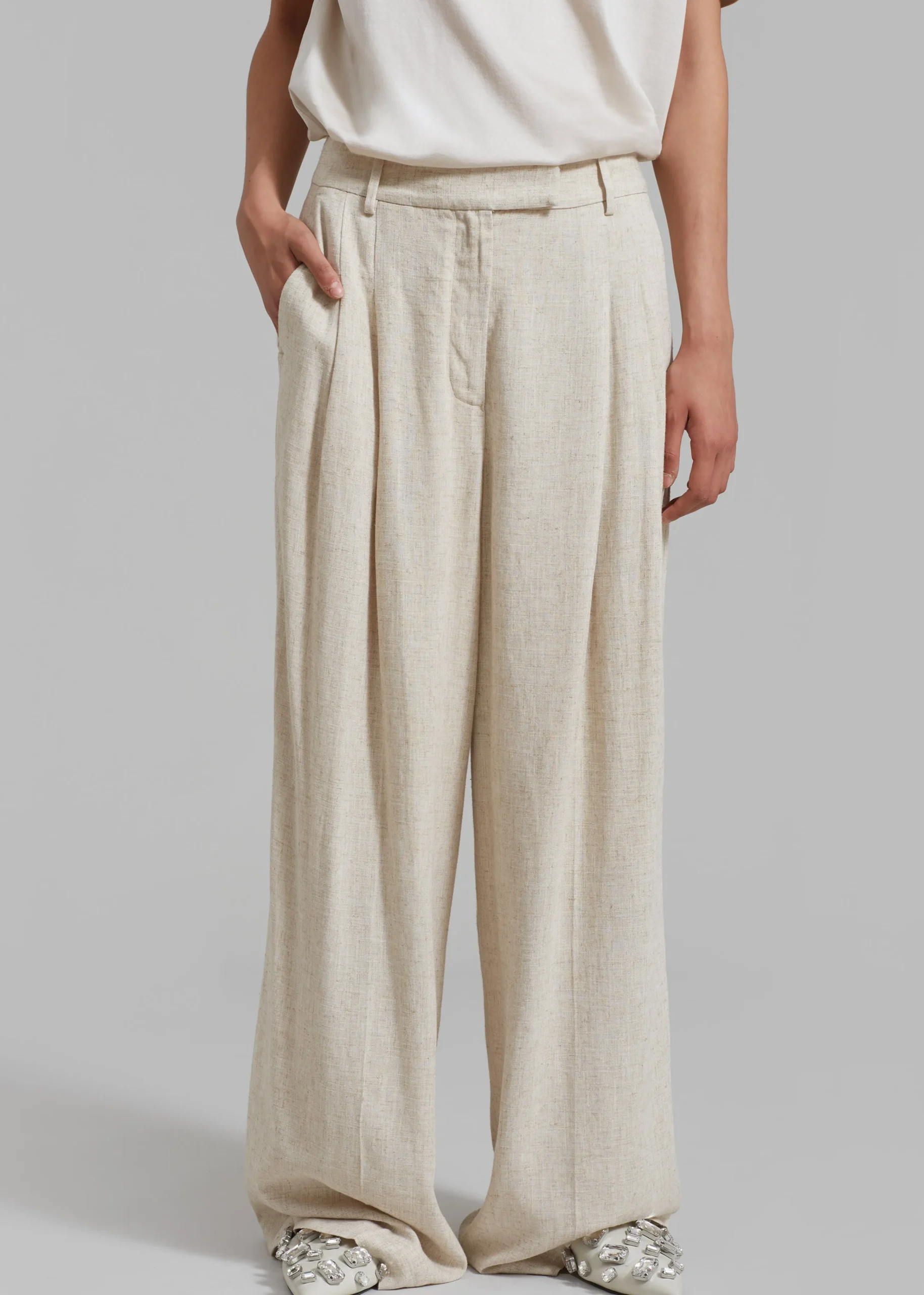 The Frankie Shop Malene Birger Cymbaria Pants Undyed Sale