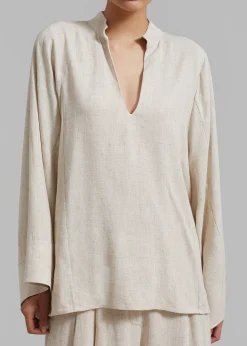 The Frankie Shop Malene Birger Lomaria Blouse Undyed Discount
