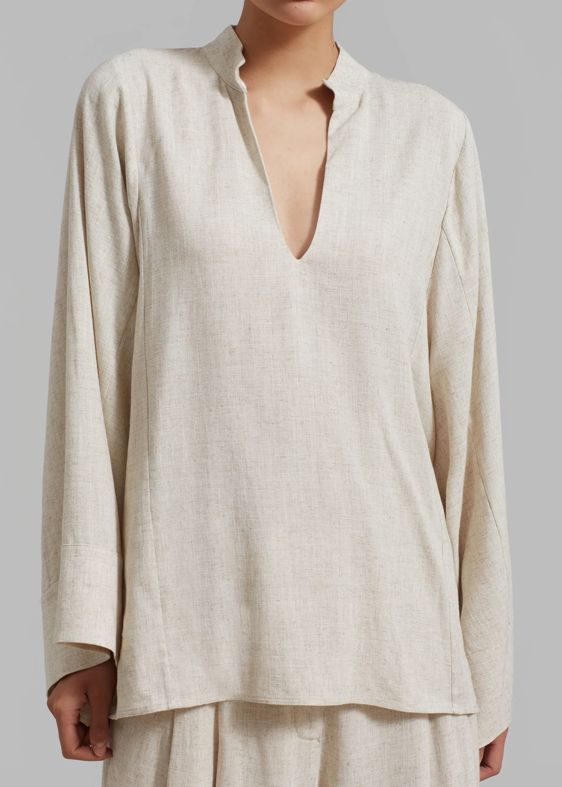 The Frankie Shop Malene Birger Lomaria Blouse Undyed Discount