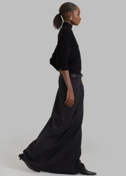 The Frankie Shop Malvo Long Pencil Skirt Black Sale