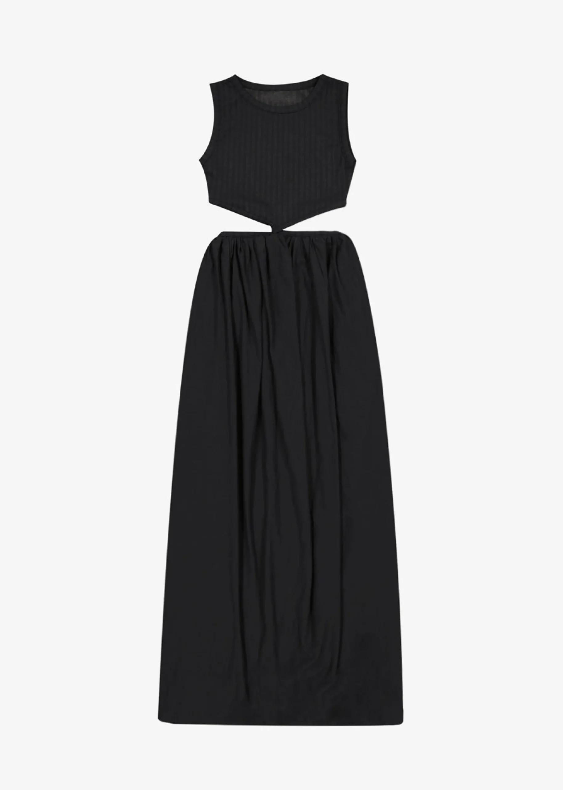 The Frankie Shop Mara Cut Out Maxi Dress Black Sale