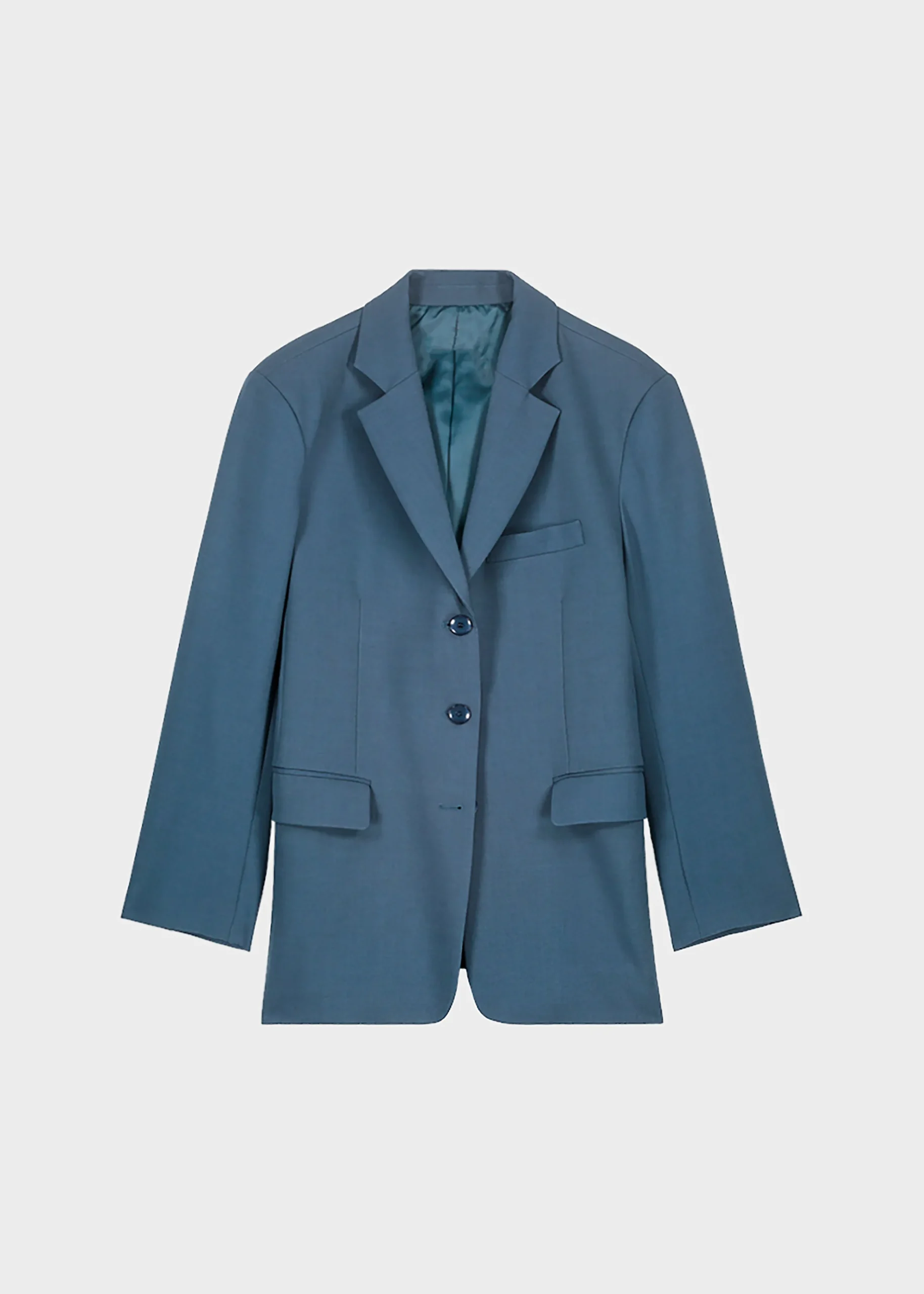 The Frankie Shop Marquesa Blazer Slate Grey New