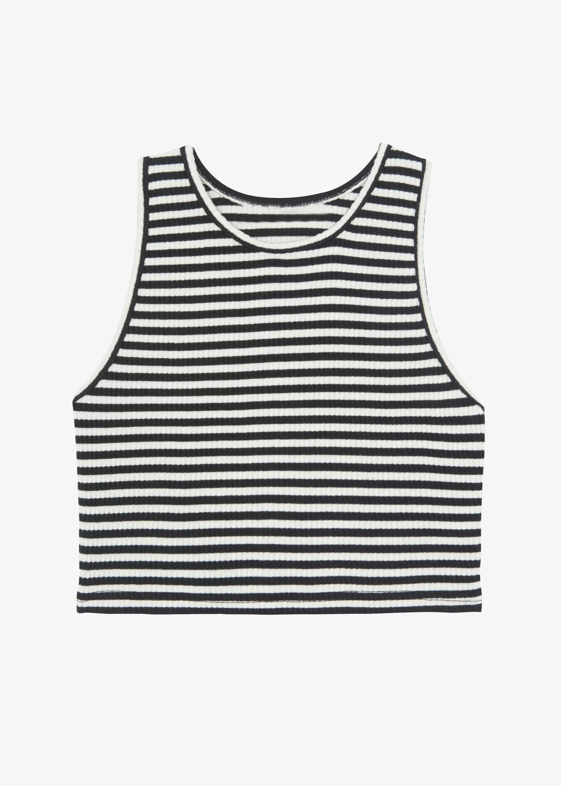 The Frankie Shop Martina Knit Tank Top Black Stripe Hot