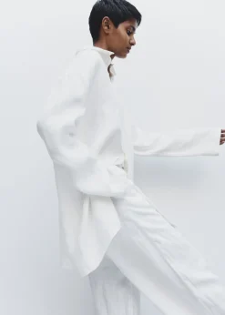 The Frankie Shop Matin Supersized Shirt Natural Best