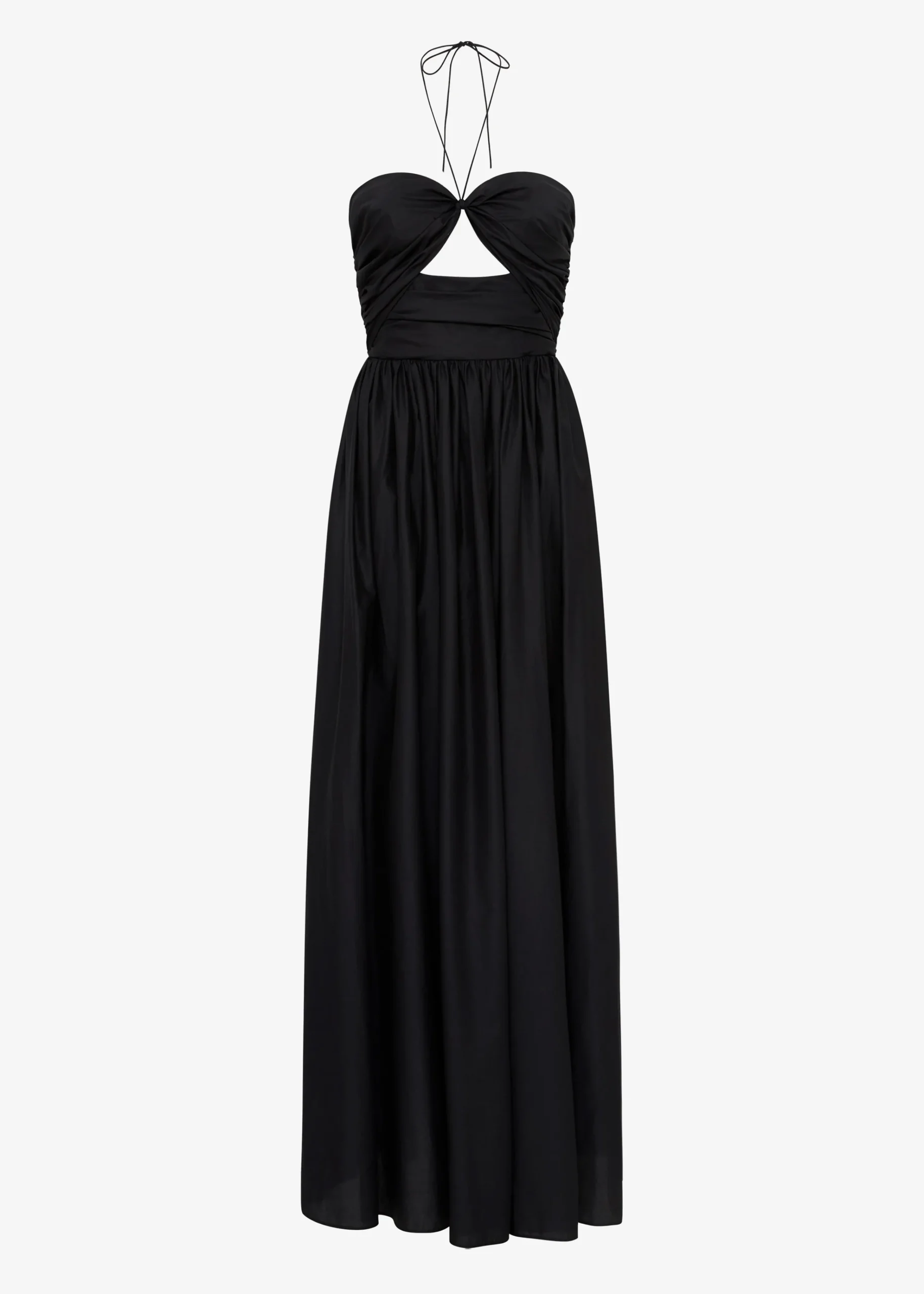The Frankie Shop Matteau Bandeau Rouched Sundress Black Best