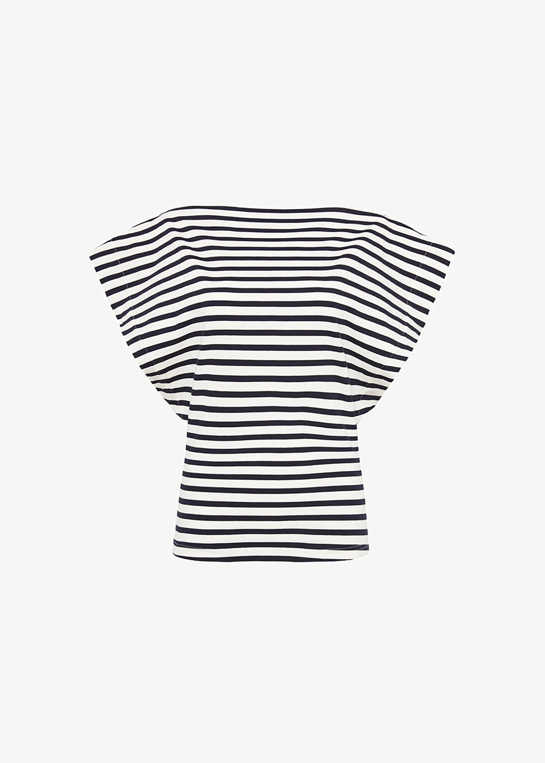 The Frankie Shop Matteau Boat Neck Tee Navy/White Sale