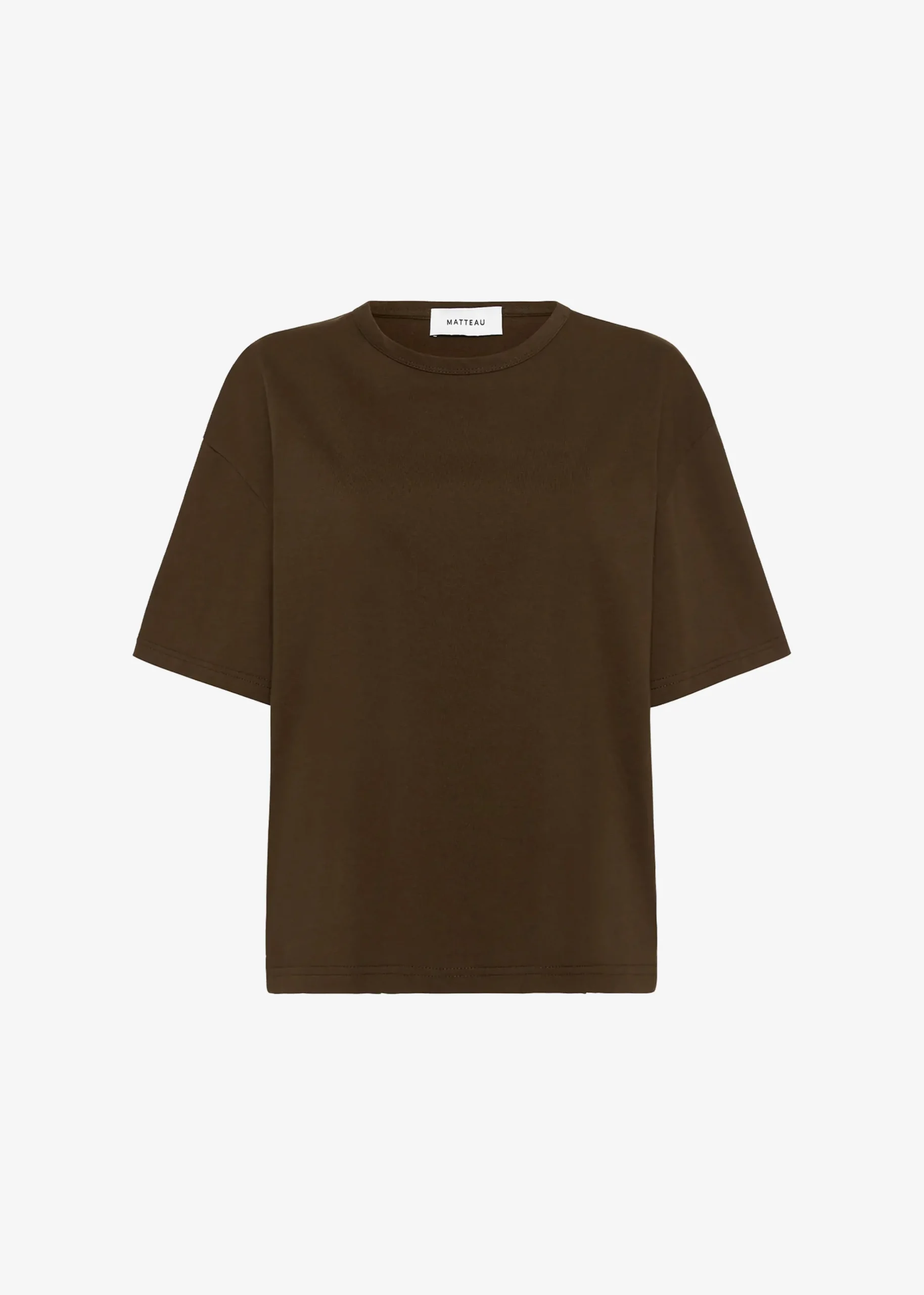 The Frankie Shop Matteau Circle Back Tee Cacao New