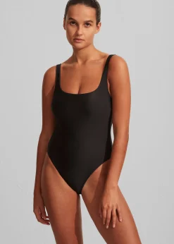 The Frankie Shop Matteau Nineties Maillot Swimsuit Black Outlet