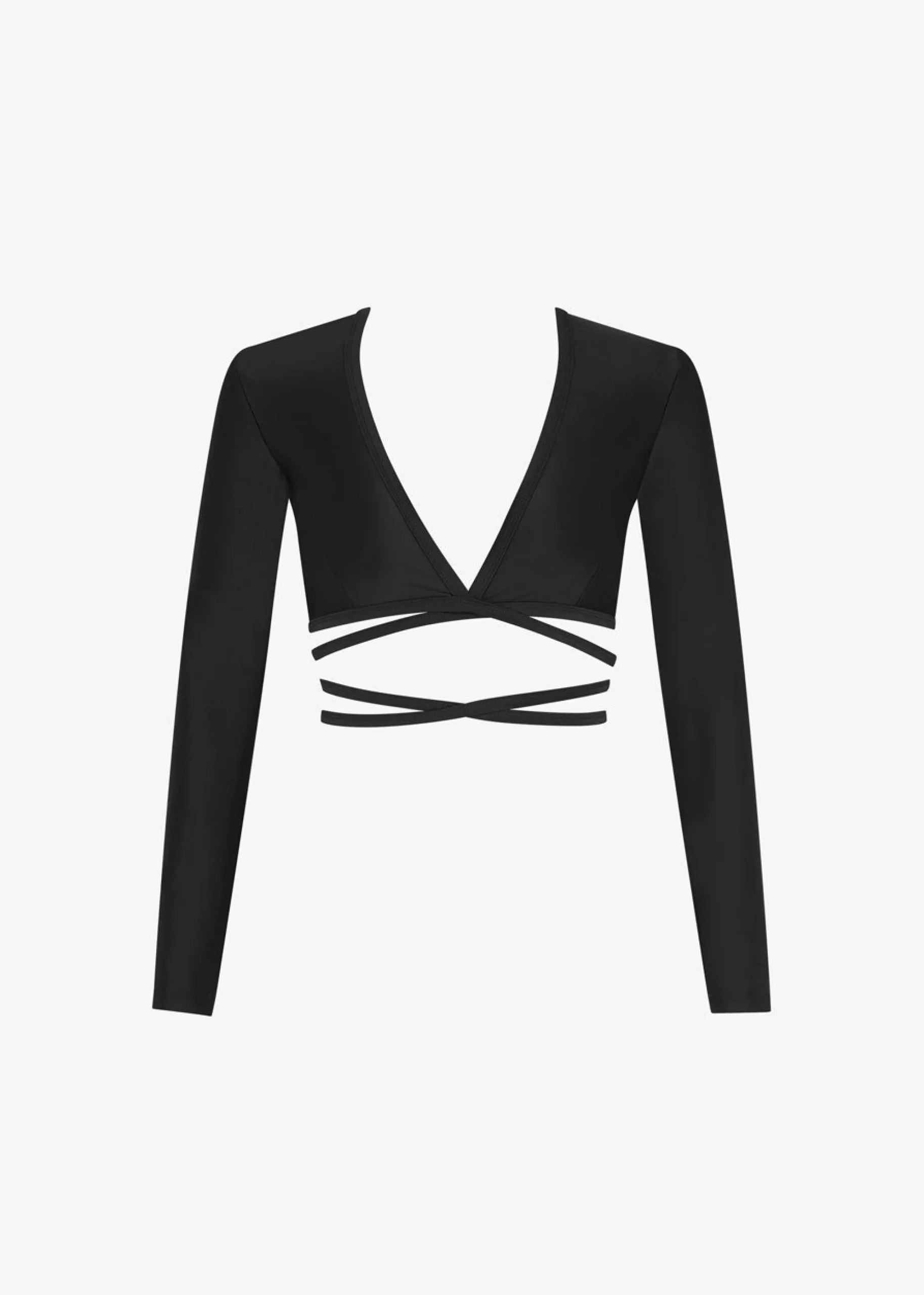 The Frankie Shop Matteau Wrap Sun Top Black Discount