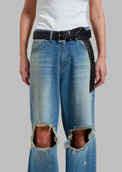 The Frankie Shop Melbourne Ripped Jeans Worn Wash Online
