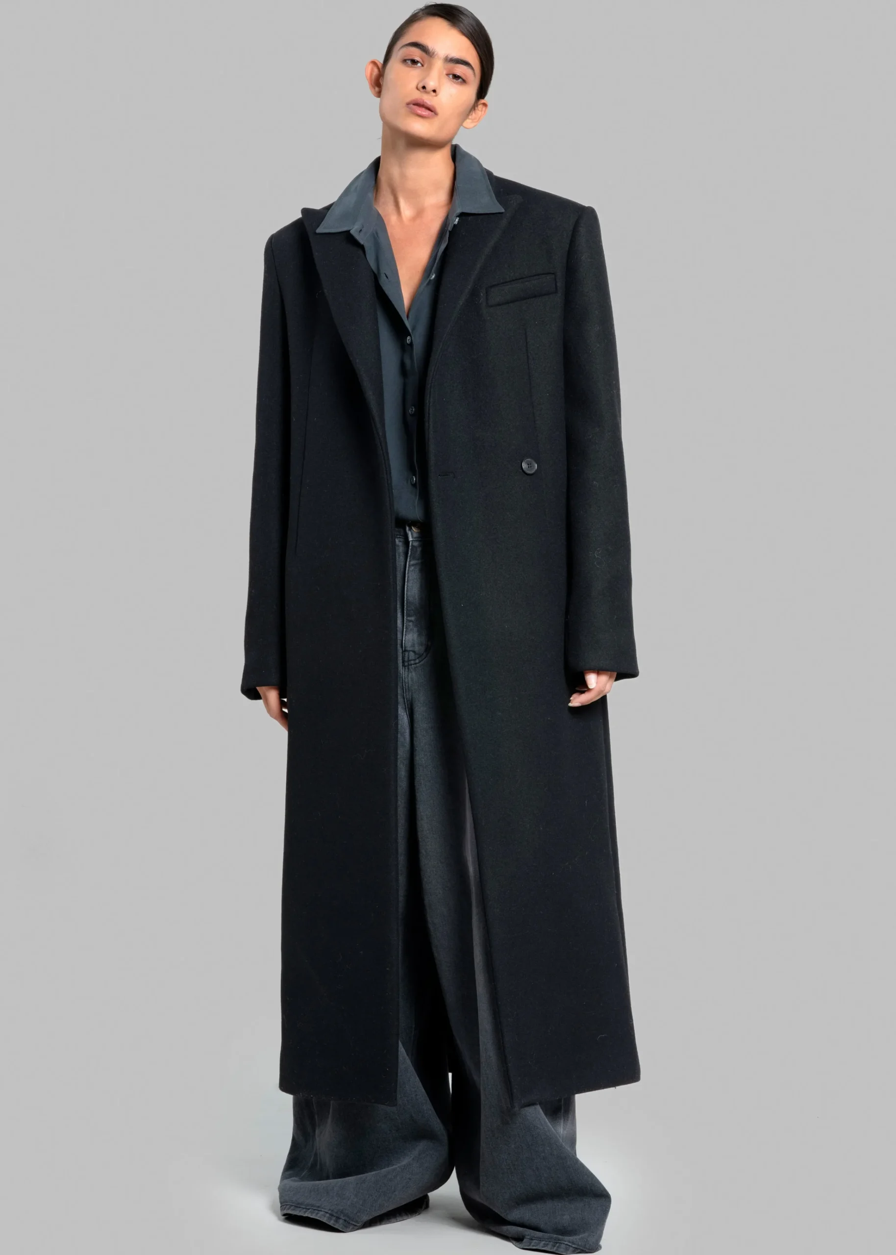 The Frankie Shop Melva Coat Black Clearance