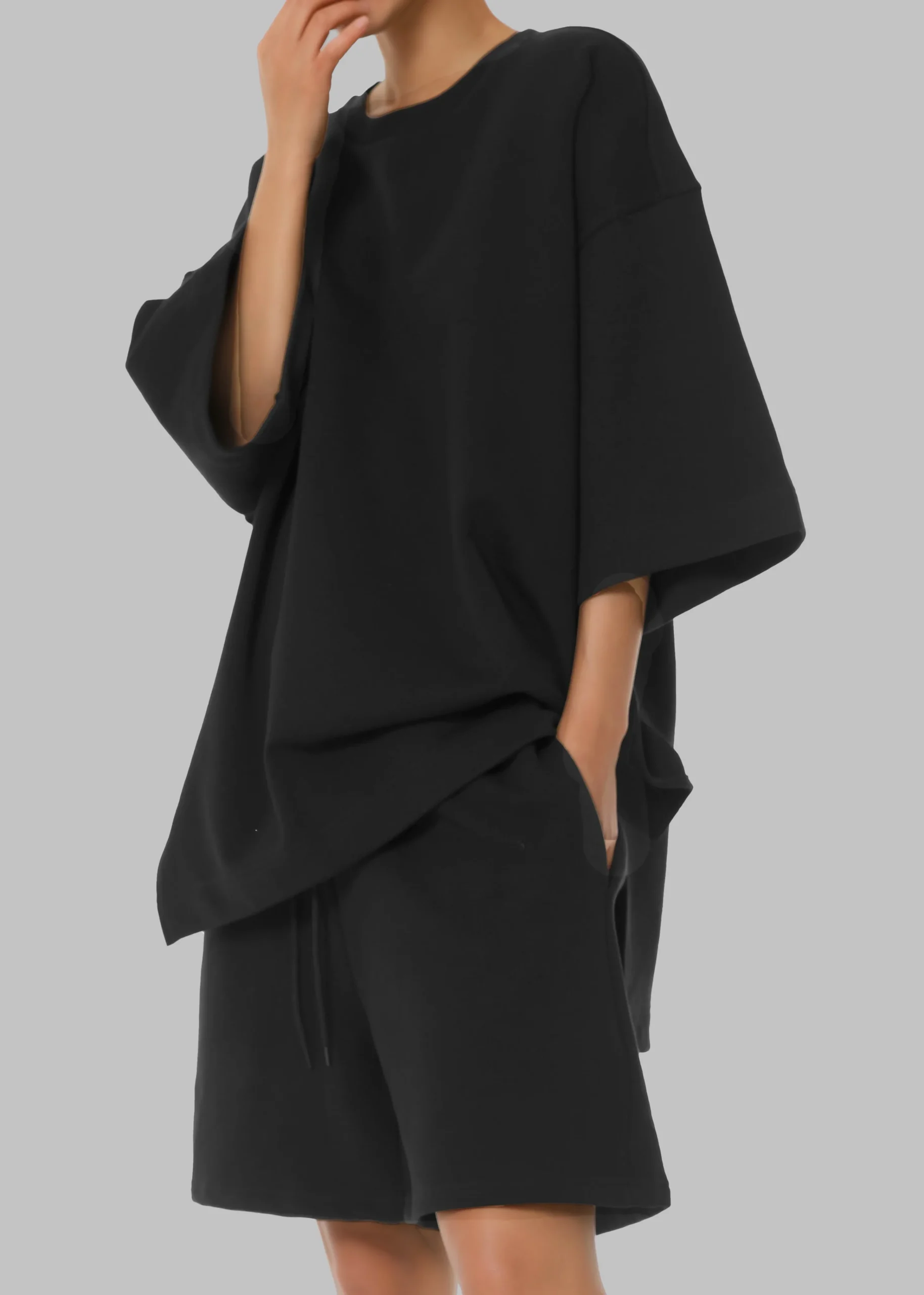The Frankie Shop Memphis Fleece Set Black Online
