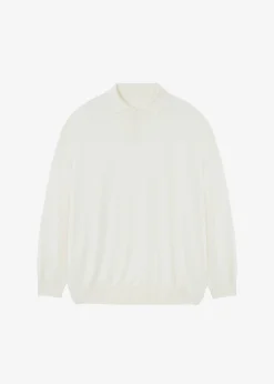 The Frankie Shop Meriel Polo Sweater Cream Best