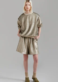 The Frankie Shop Metz Sequins Sweatshirt Bronze Online