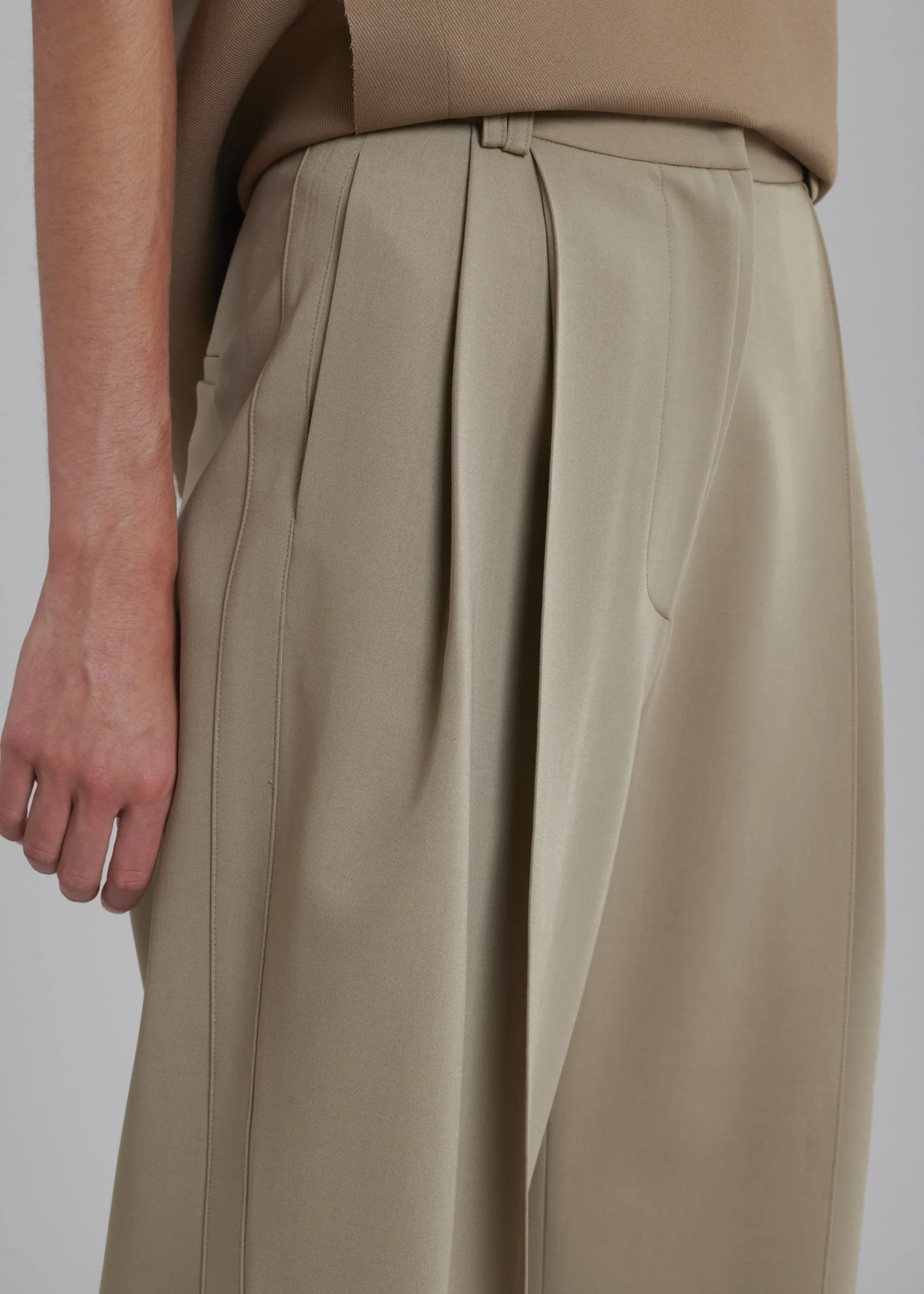 The Frankie Shop Naomie String Pants Latte Clearance