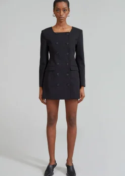 The Frankie Shop Narin Dress Black Discount