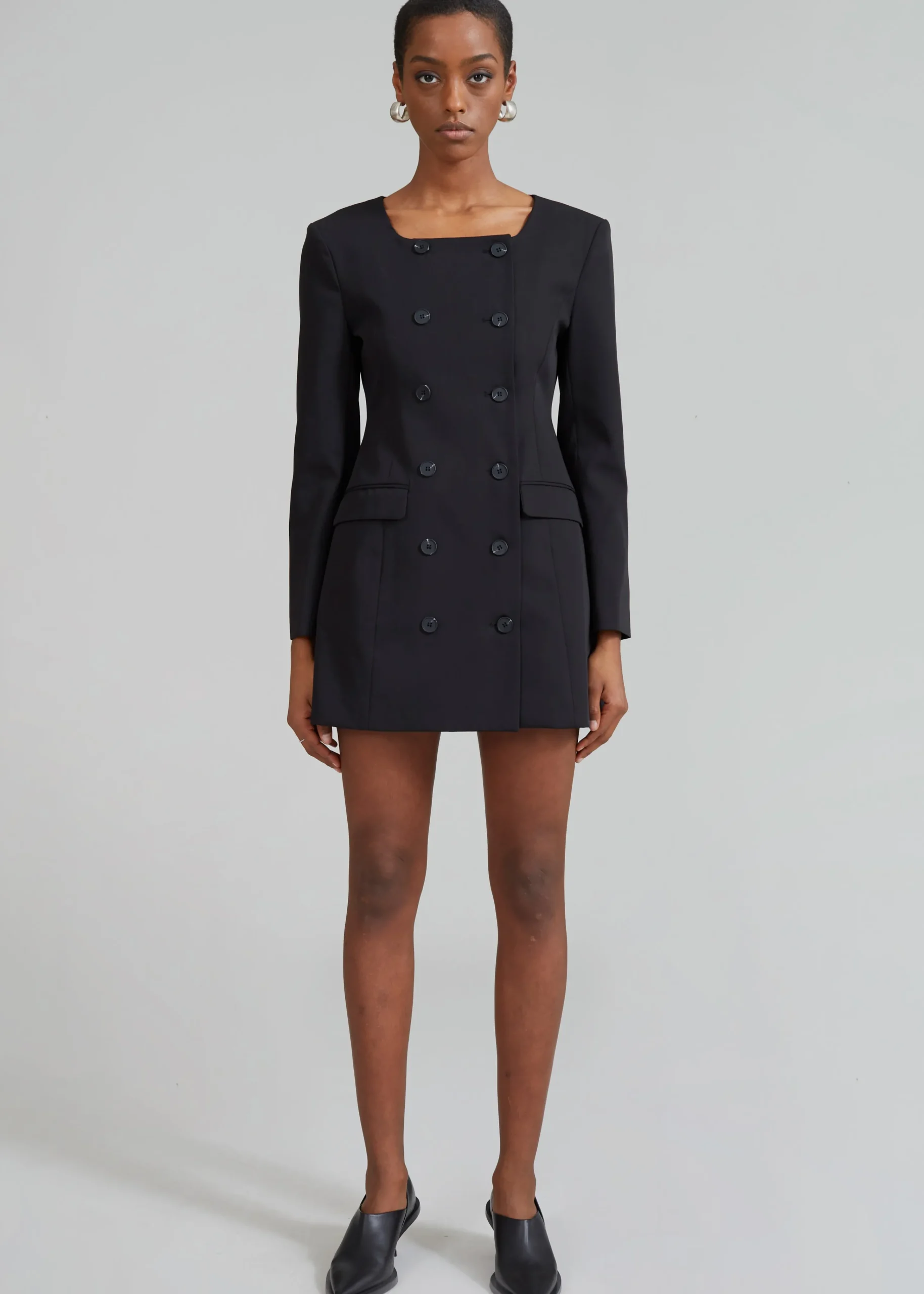 The Frankie Shop Narin Dress Black Discount