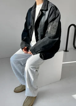 The Frankie Shop Nash Denim Jacket Black Hot