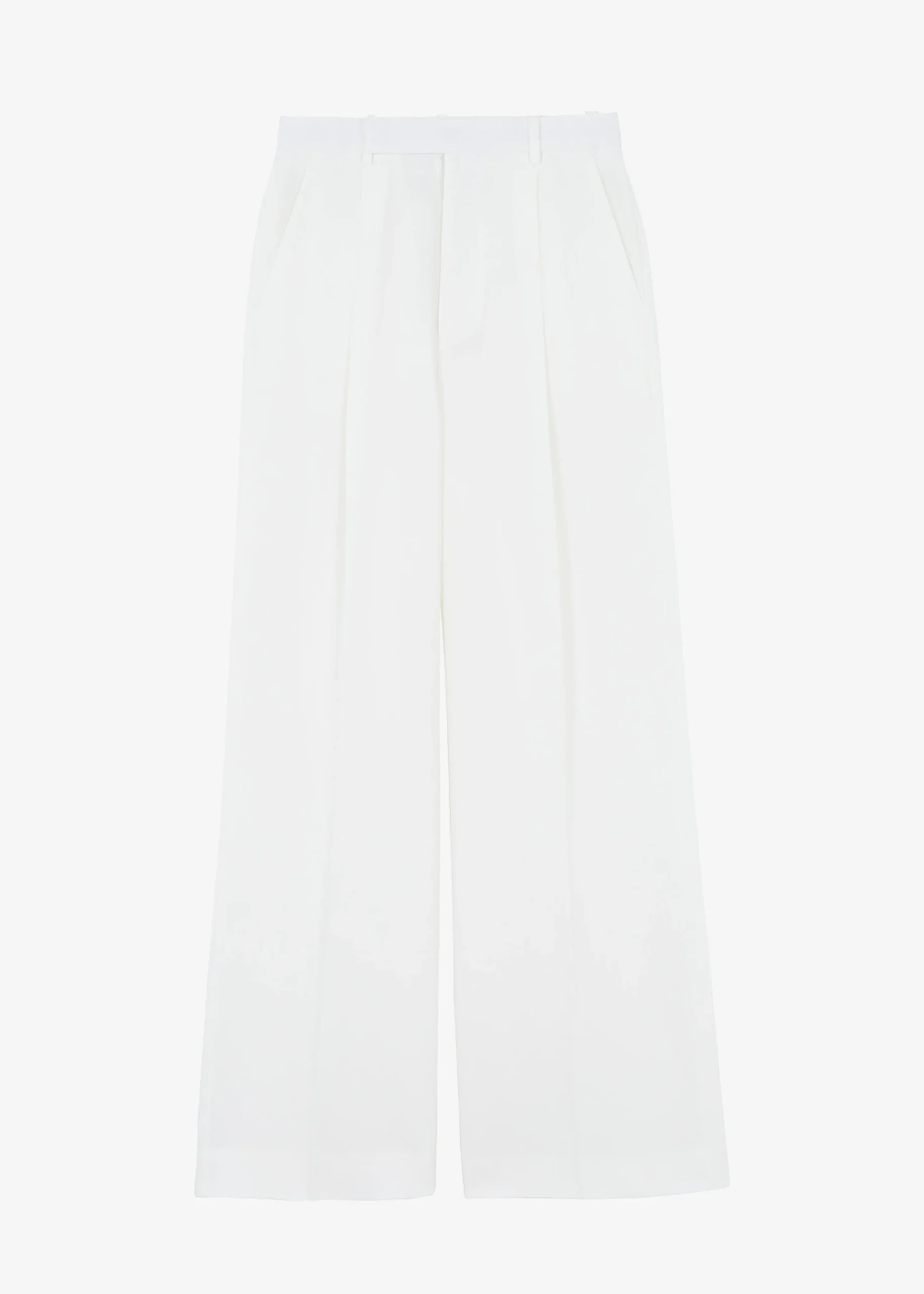 The Frankie Shop Nessi Pintuck Trousers White Hot