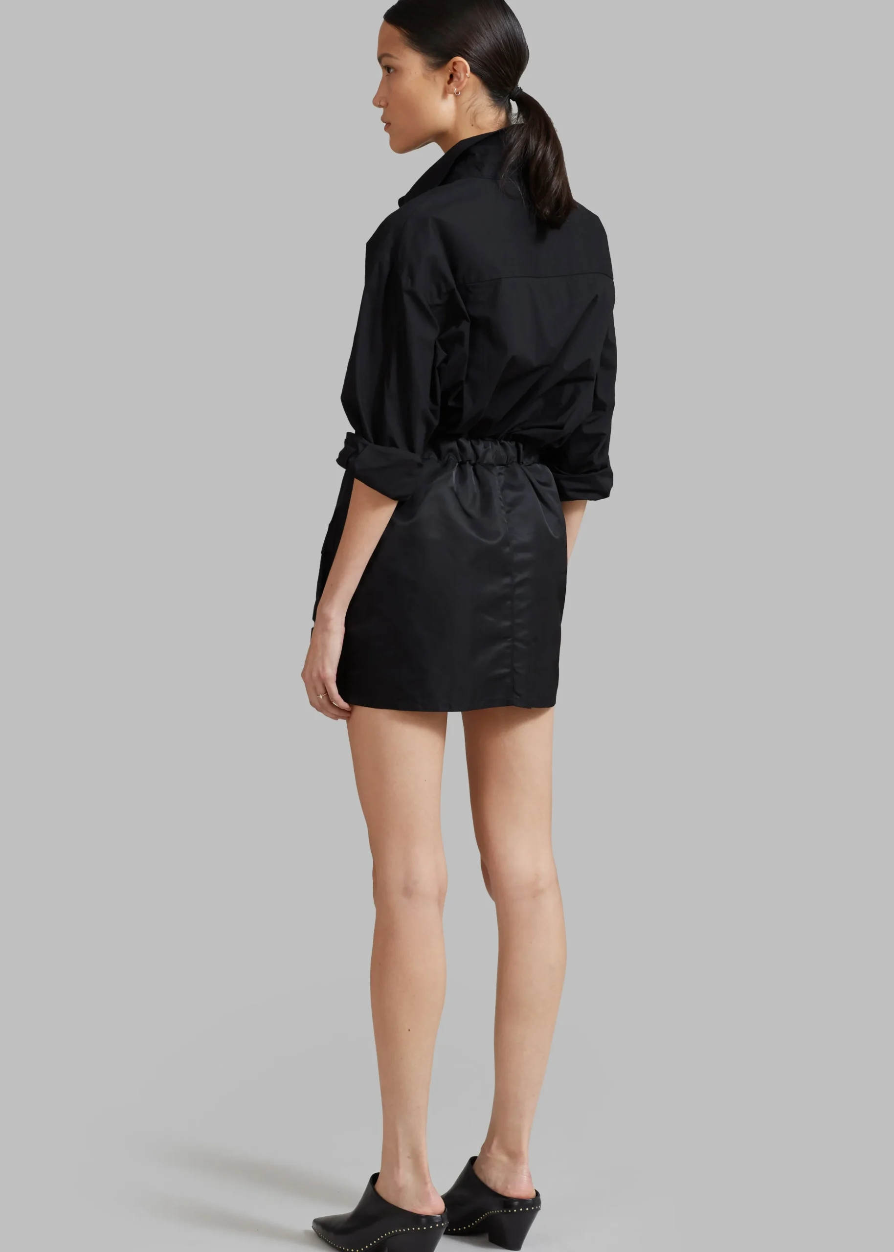 The Frankie Shop Neta Pocket Mini Skirt Black Discount
