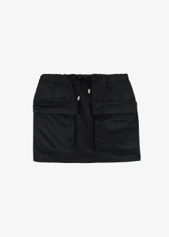 The Frankie Shop Neta Pocket Mini Skirt Black Discount