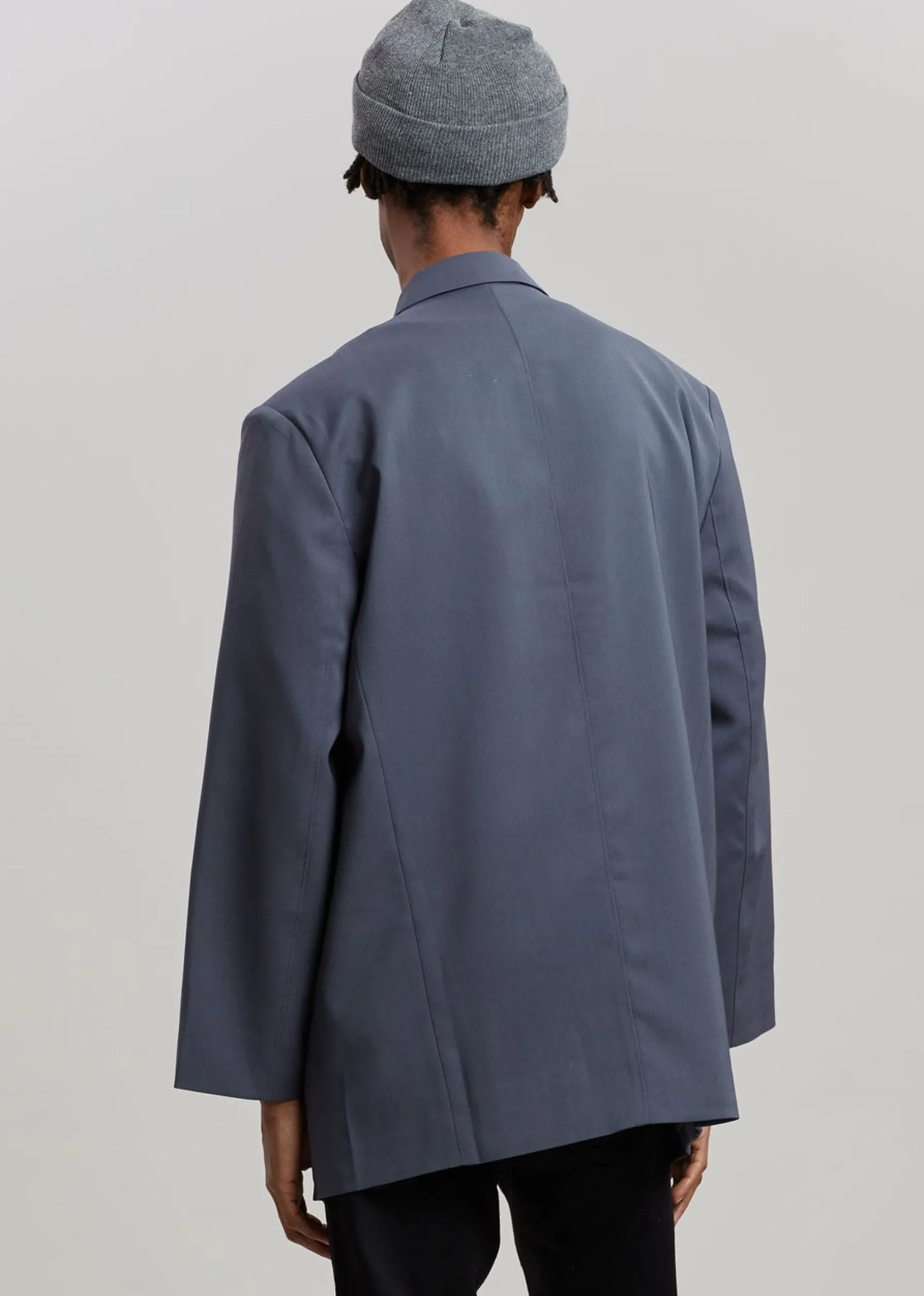 The Frankie Shop Notch Lapel Blazer Graphite