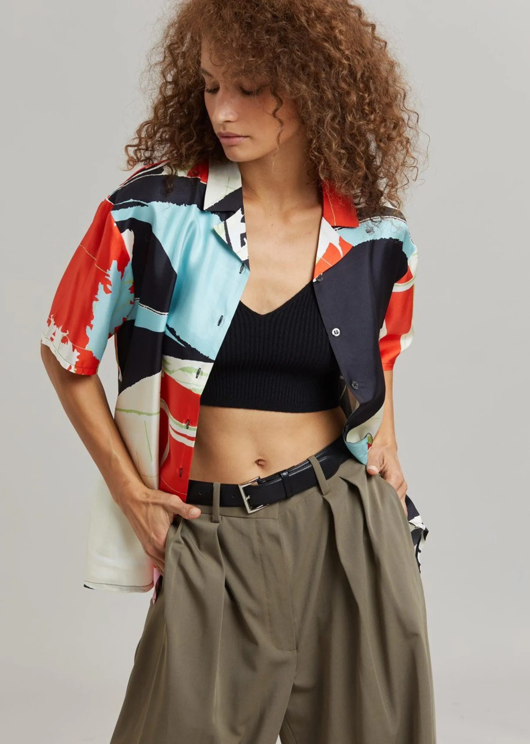 The Frankie Shop Operasport Tony Unisex Shirt Multi Print New