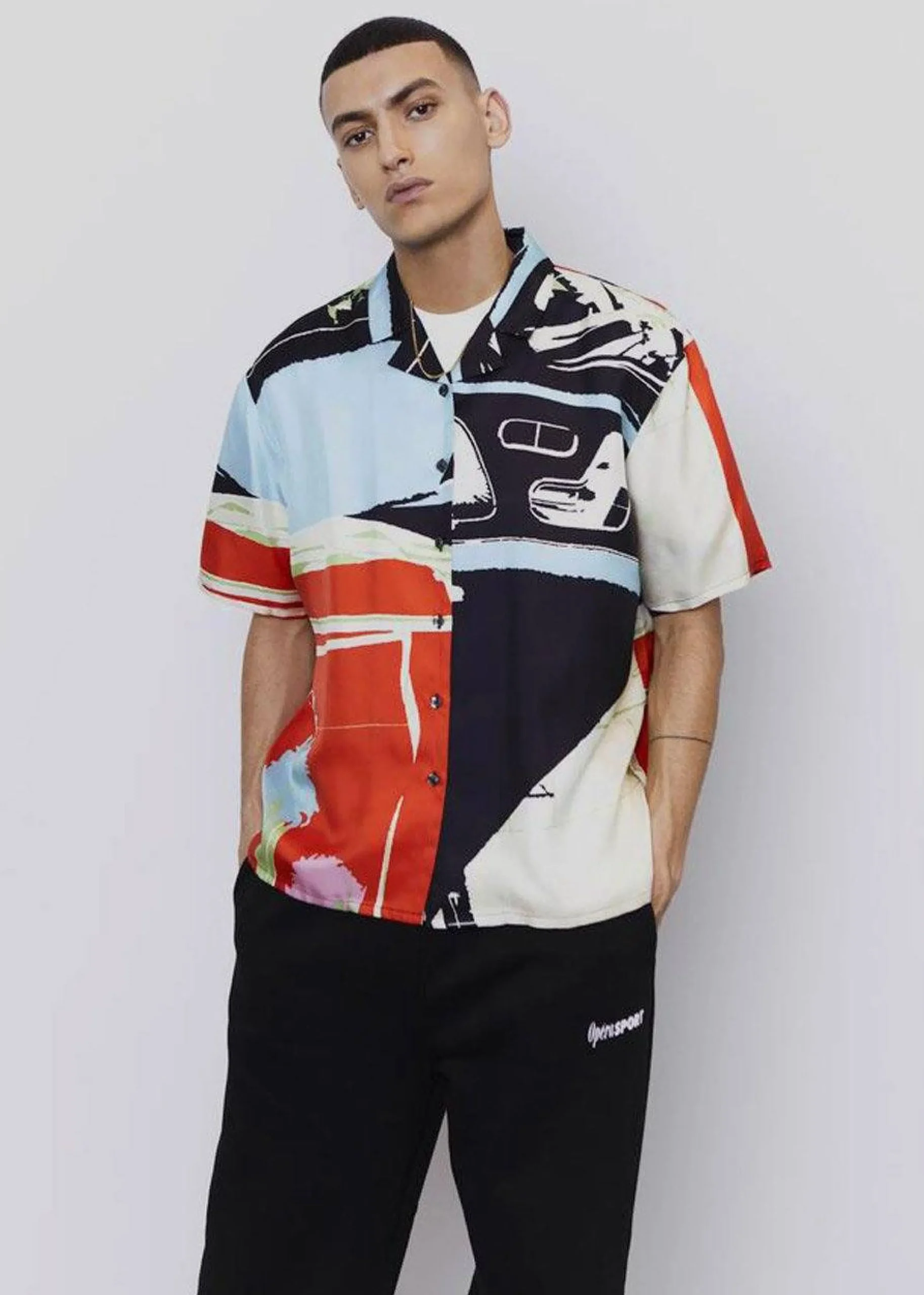 The Frankie Shop Operasport Tony Unisex Shirt Multi Print New