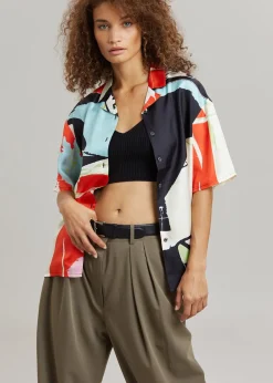The Frankie Shop Operasport Tony Unisex Shirt Multi Print New