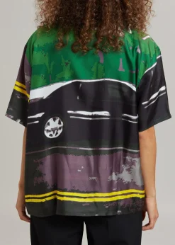 The Frankie Shop Operasport Tony Unisex Shirt Green Print