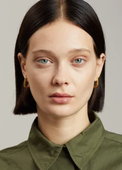 The Frankie Shop Otiumberg Chunky Square Hoops Gold Hot