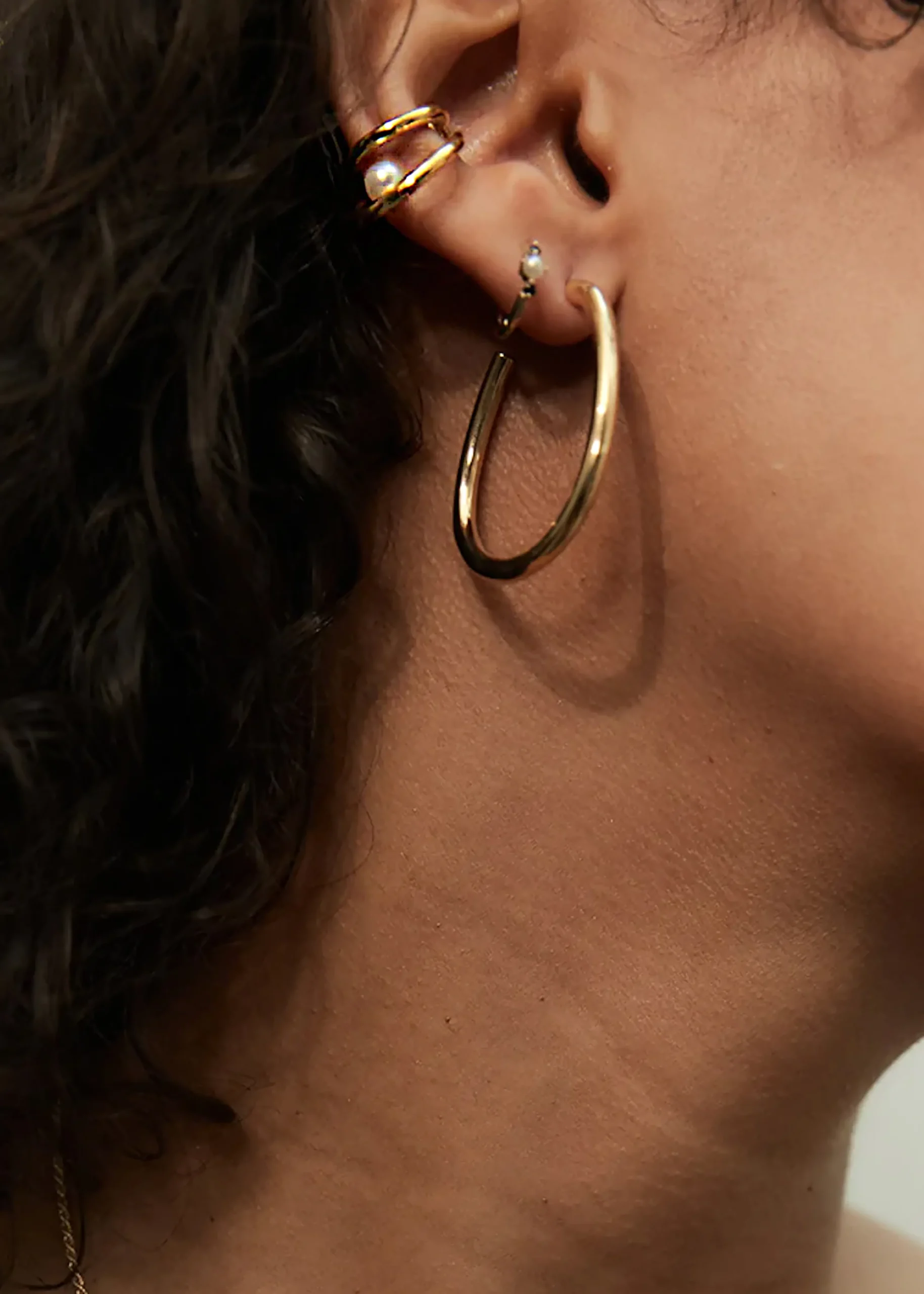 The Frankie Shop Otiumberg Large Oval Hoops Gold Best