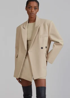 The Frankie Shop Paige Blazer Beige Hot