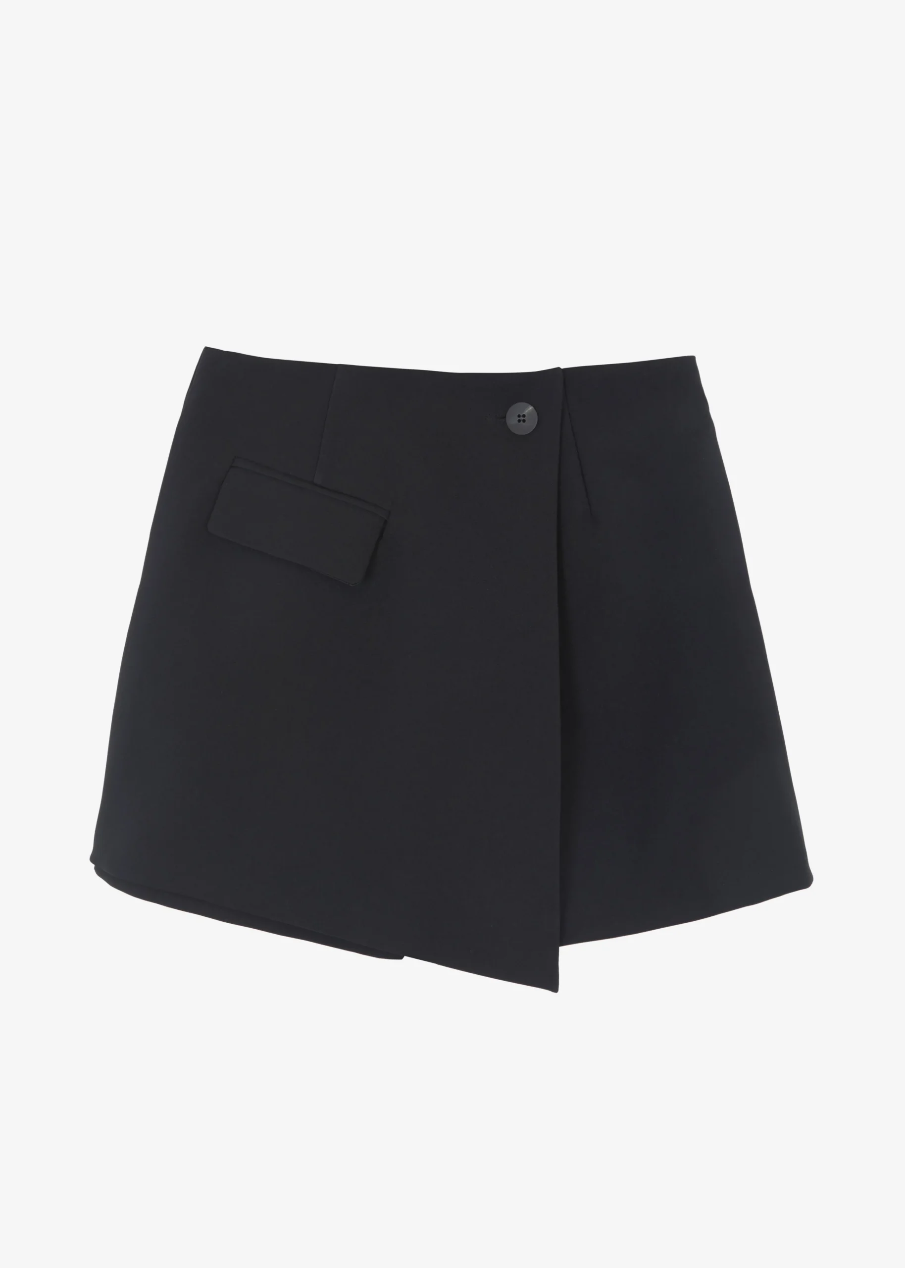 The Frankie Shop Paige Wrap Skort Black