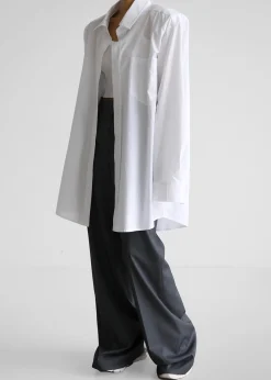 The Frankie Shop Panama Oversized Shirt White Hot