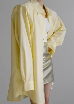 The Frankie Shop Panama Oversized Shirt Lemon Hot