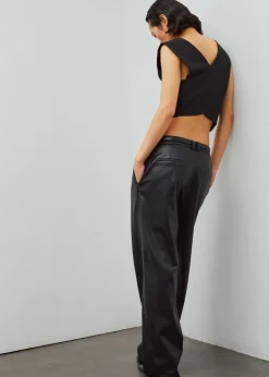 The Frankie Shop Pernille Faux Leather Pants Black Hot