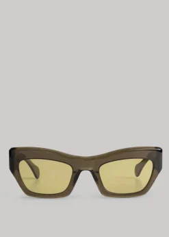 The Frankie Shop Port Tanger Ayreen Sunglasses Cardamom Outlet