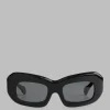 The Frankie Shop Port Tanger Baraka Sunglasses Black Acetate Clearance