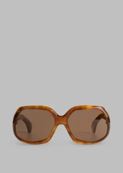 The Frankie Shop Port Tanger Yamina Sunglasses Oliban Acetate Tobacco Lens Sale