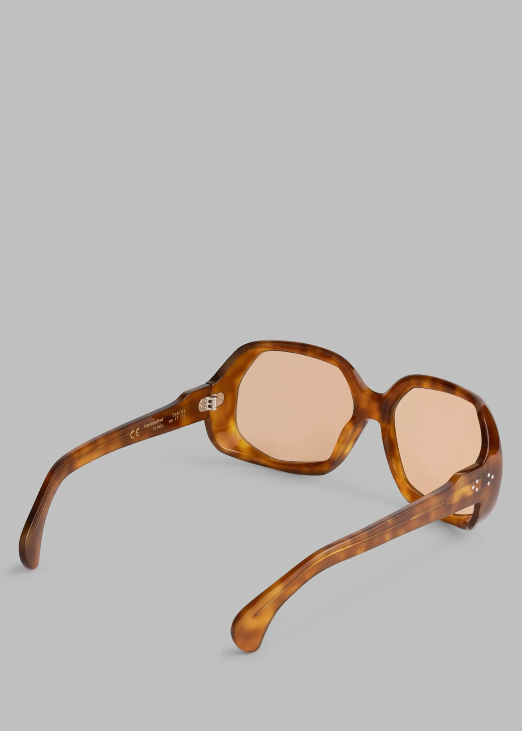 The Frankie Shop Port Tanger Yamina Sunglasses Oliban Acetate Amber Lens