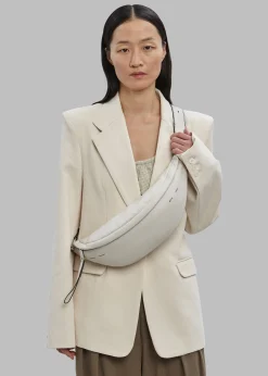 The Frankie Shop Proenza Schouler White Label Stanton Leather Sling Bag Vanilla Discount