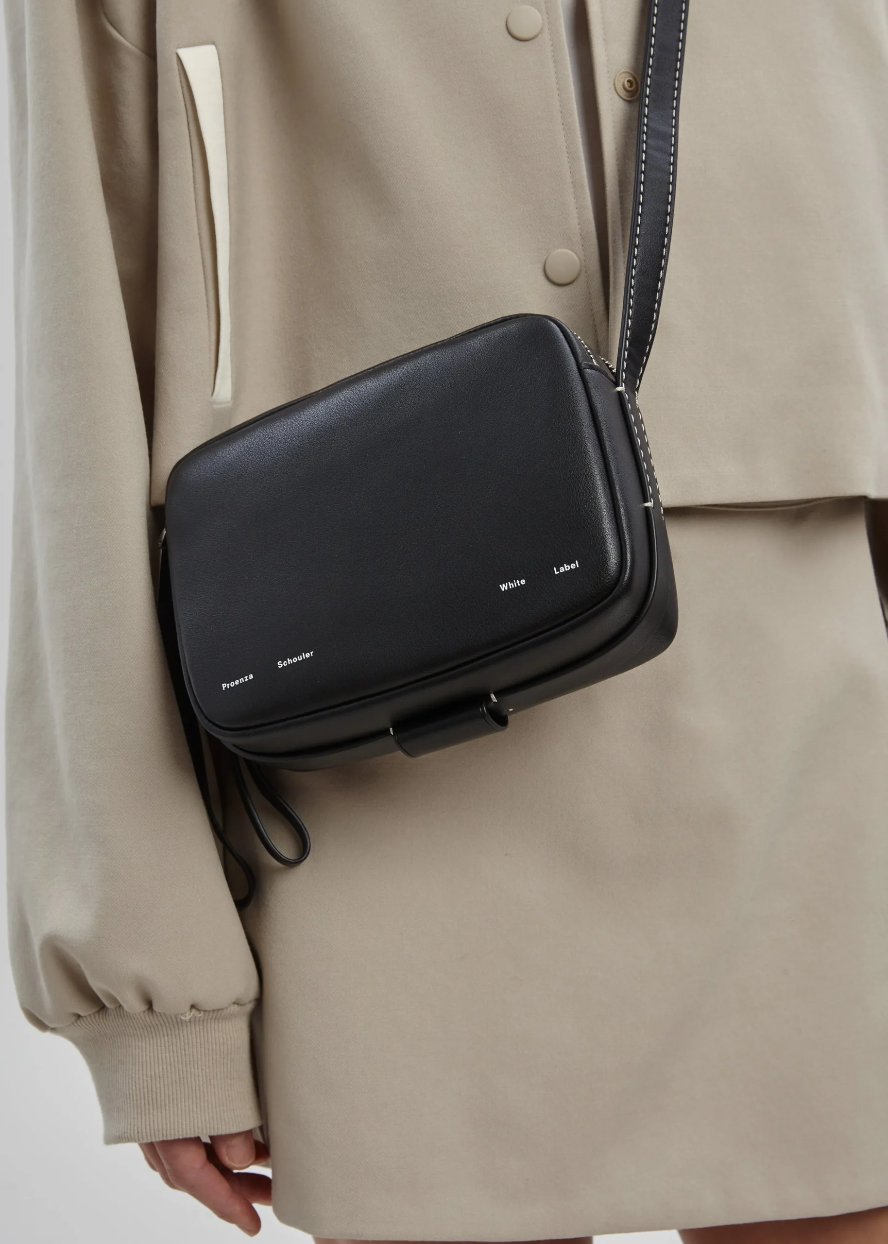 The Frankie Shop Proenza Schouler White Label Watts Leather Camera Bag Black Sale