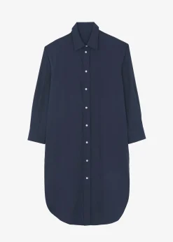 The Frankie Shop Raven Pocket Shirt Dress Navy Online