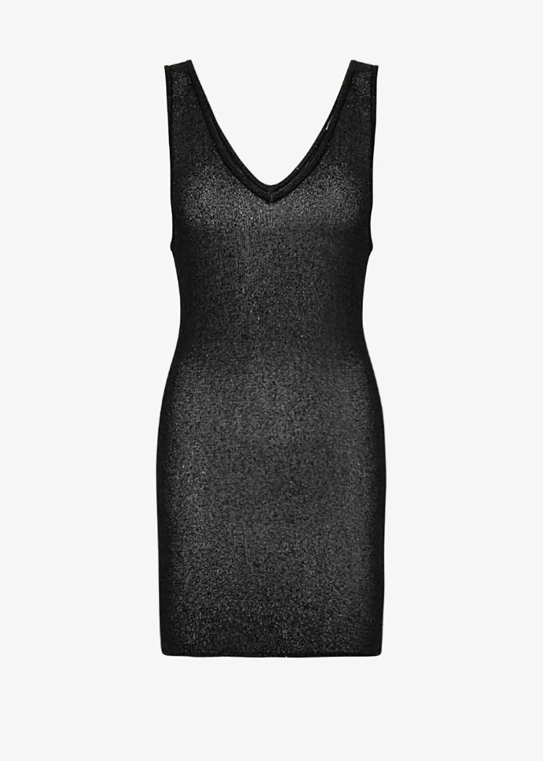 The Frankie Shop Remain Sequin Knit Straight Top Black Outlet