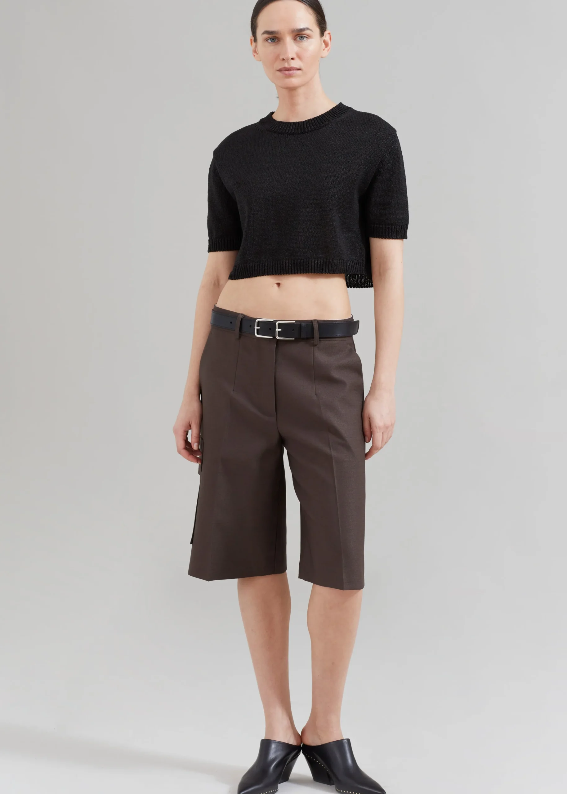 The Frankie Shop Revel Cargo Shorts Brown Sale