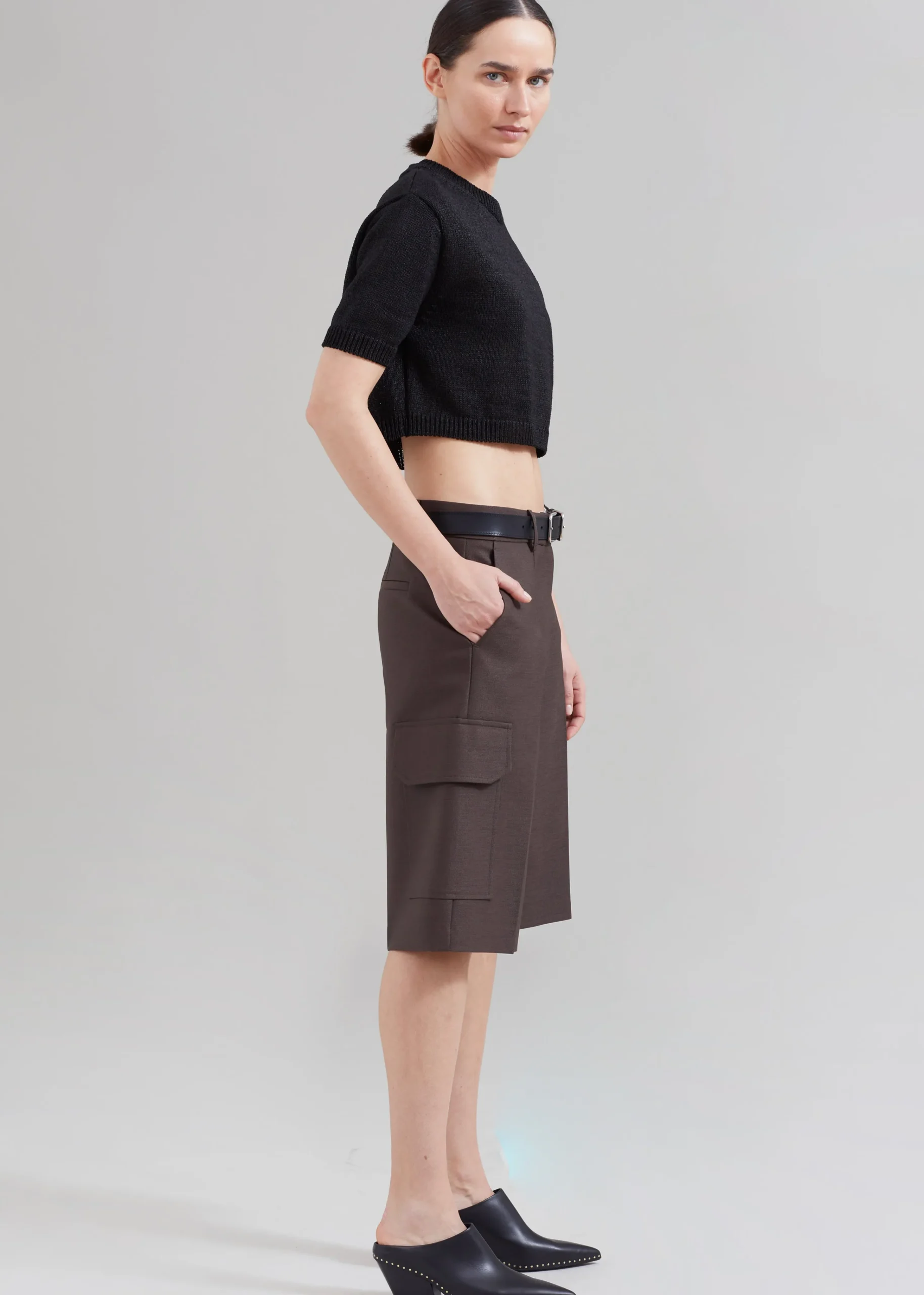 The Frankie Shop Revel Cargo Shorts Brown Sale